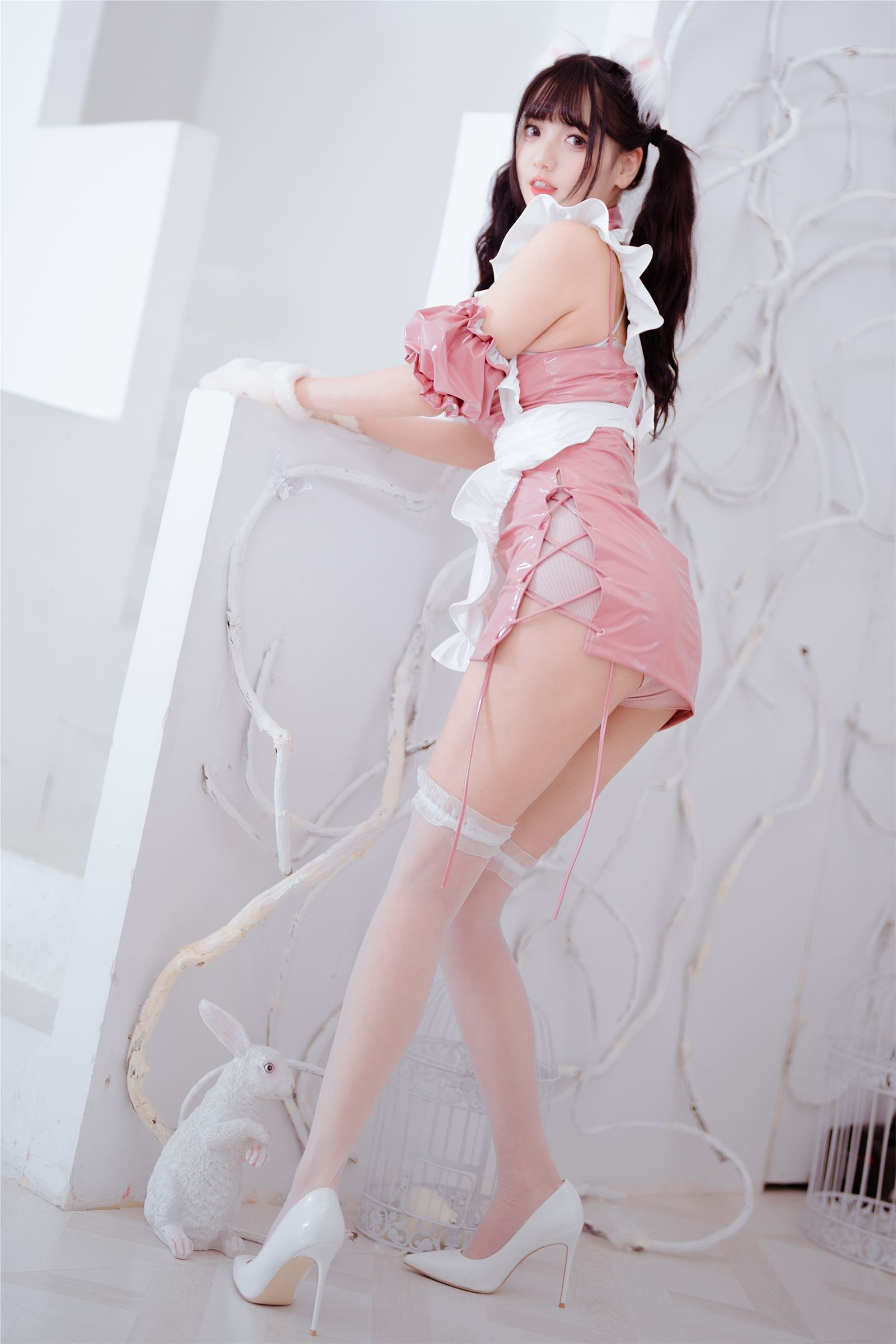 cos Kyokyo Addicted to Burger King. - Pink and white maid(10)